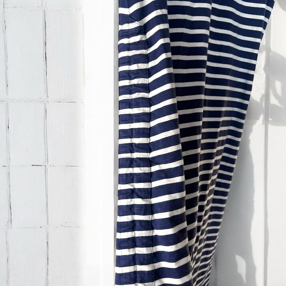 Toad & CO Cap Sleeve blue striped long dress-Size M - Picture 4 of 8
